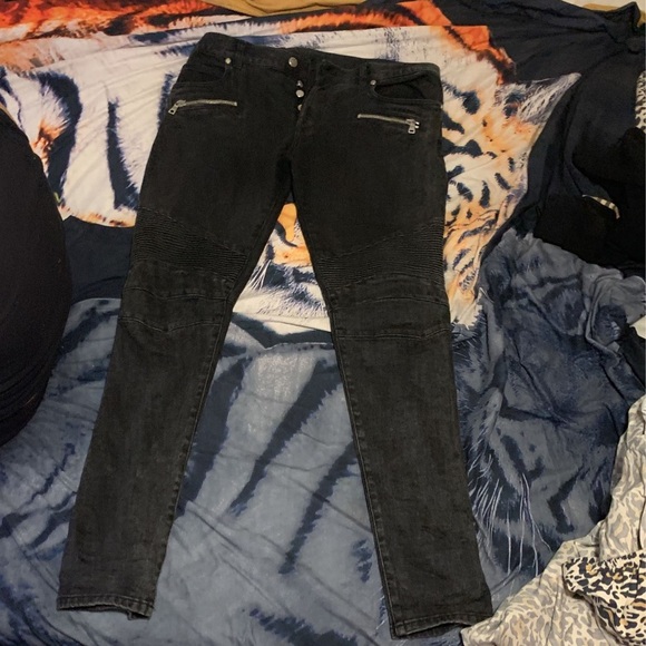 Men’s Balmain jeans.